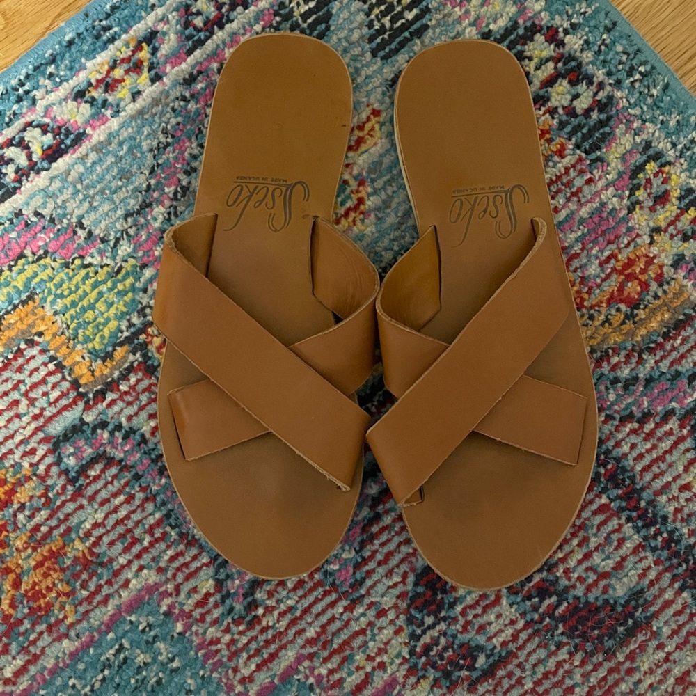 Sseko cross strap sandals 8